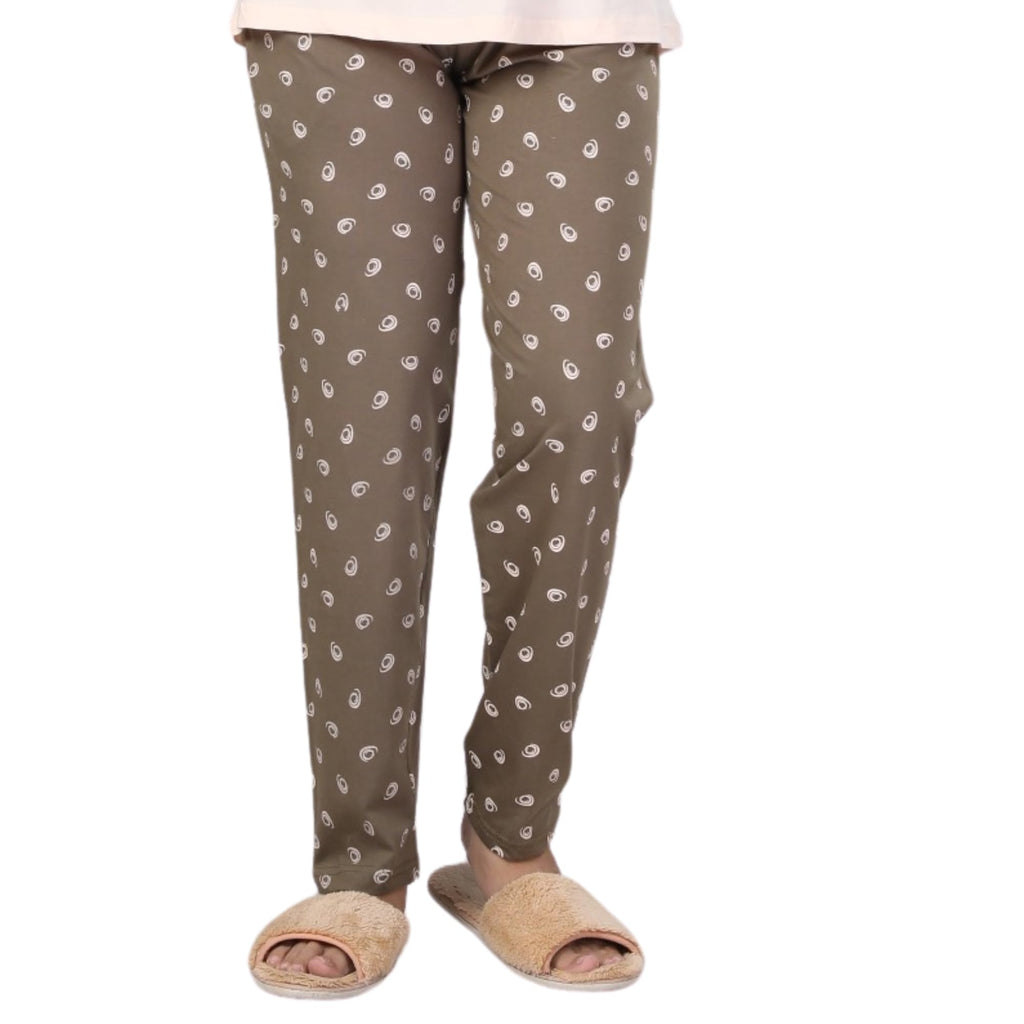 Ceenai Women's Cotton Nightwear Set with T-Shirt and Pyjamas, Soft and Comfortable for Sleep and Loungewear Four Sizes 36,38,40,42